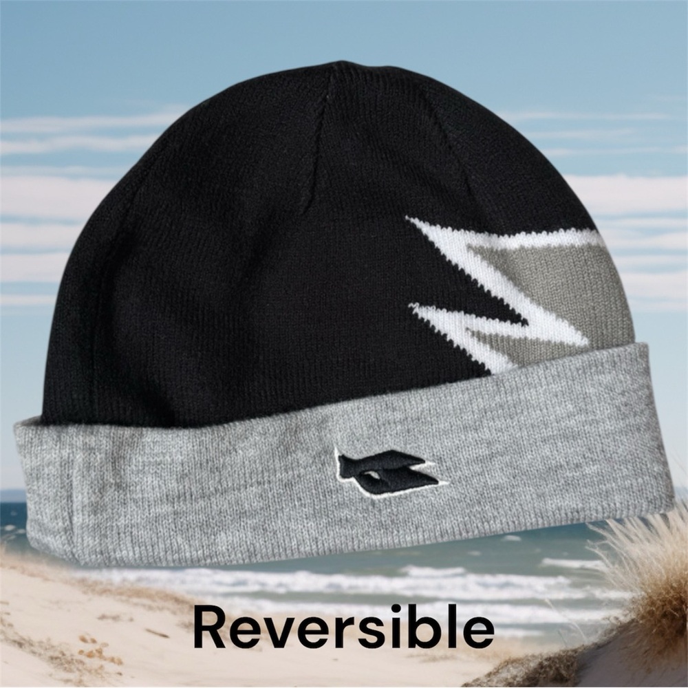 2 for $30 🆕 Tony Hawk Reversible Black and Gray Knit Beanie
